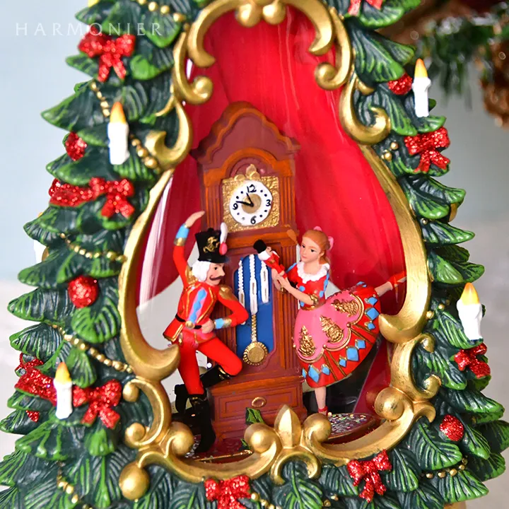 リキッドLEDオルゴール/ナッツクラッカーツリー※電池/USB仕様