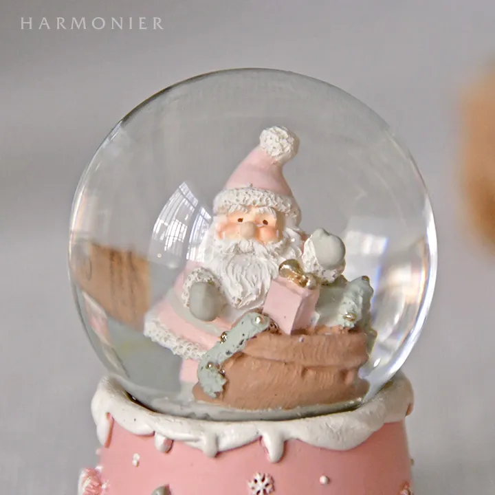 ハルモニア スノードーム リキッドスター サンタ&キッド HM-010656