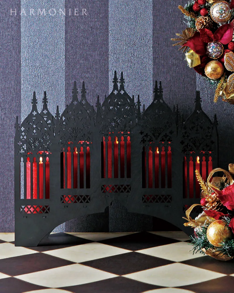 ポインセチアチェックポットオブジェ｜クリスマス雑貨の通販