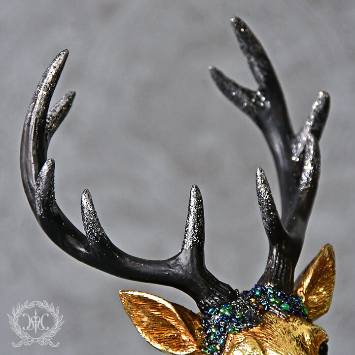 ゴールドトナカイオブジェ/スタンディング｜クリスマス雑貨の通販