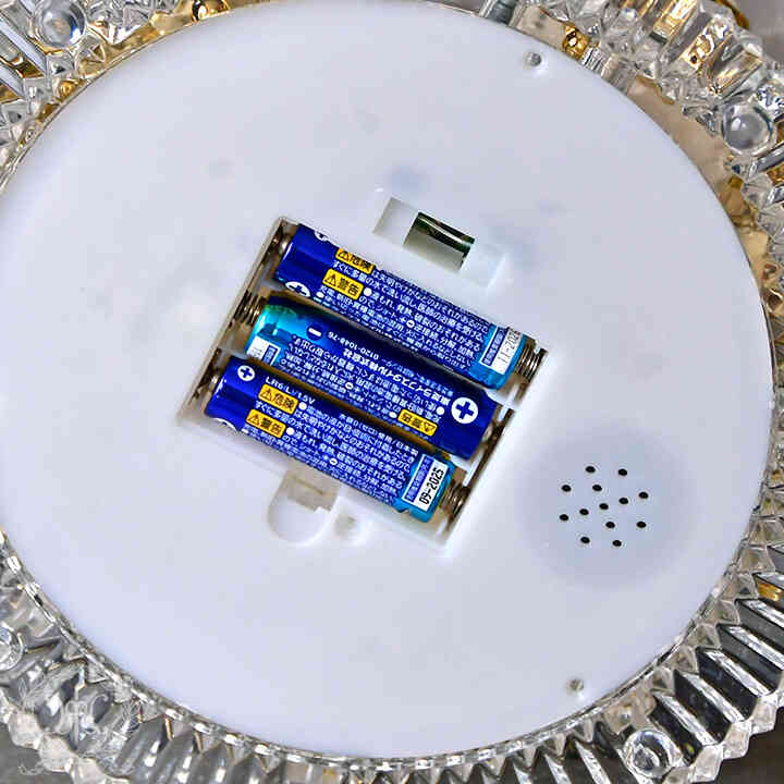 アクリルLEDカルーセルオルゴール/クリア＆ゴールド｜クリスマス雑貨の