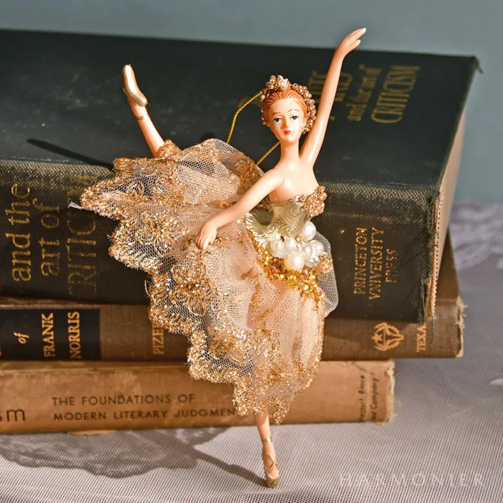 バレリーナオーナメント/ゴールドパール（アンオー/アロンジェ