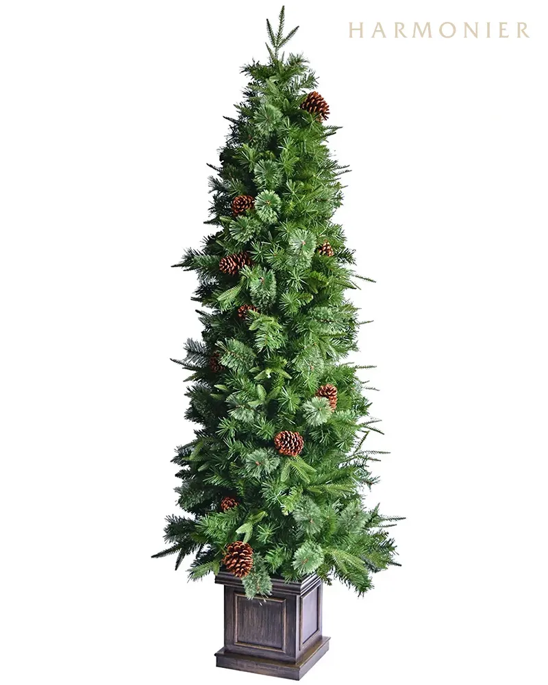 スリムパインポットクリスマスツリー180cm｜クリスマス雑貨の通販