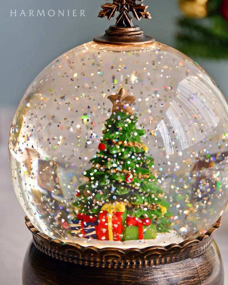 リキッドLEDスノードーム/クリスマスツリー※電池・USB仕様｜クリスマス