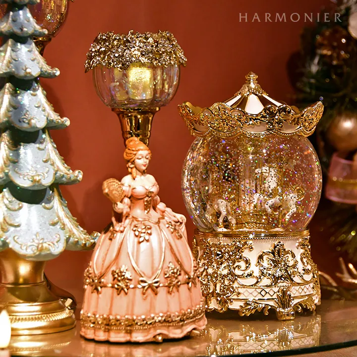 リキッドLEDスノードームカルーセル｜クリスマス雑貨の通販 ハルモニア