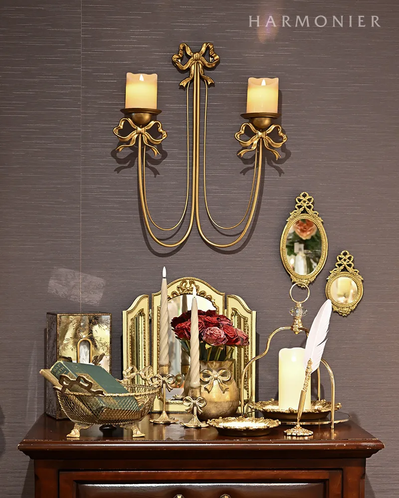 リボンメタルウォールキャンドルホルダー | 輸入雑貨の通販ハルモニア