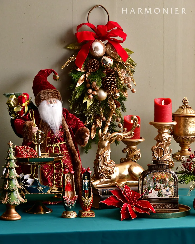 ツリートップサンタクロース/バーガンディ50cm｜クリスマス雑貨の通販