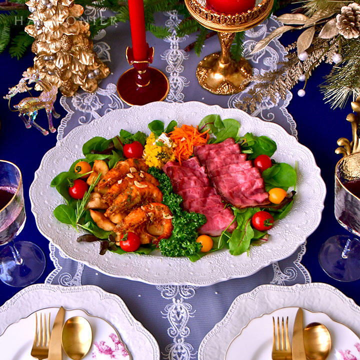 クリームレースオーバルプレート/イタリア製｜輸入食器・雑貨の通販