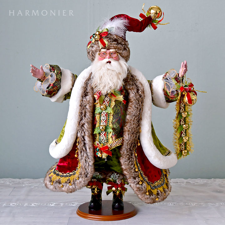 MRサンタフィギュア/グリーンガウン｜クリスマス雑貨の通販 ハルモニア