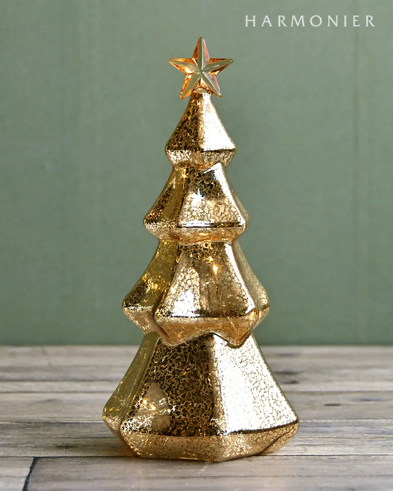 LEDアンティークツリー/グリーンM 25cm｜クリスマス雑貨の通販