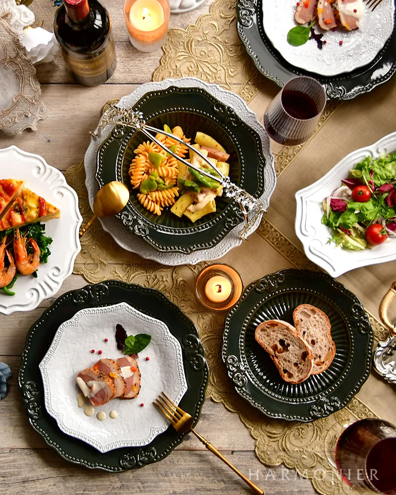 ディアナパスタプレートダークブルー22cm｜輸入食器・雑貨の通販