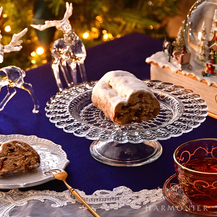 クリアレースガラスケーキスタンドS 22cm/トルコ製｜輸入食器・雑貨の