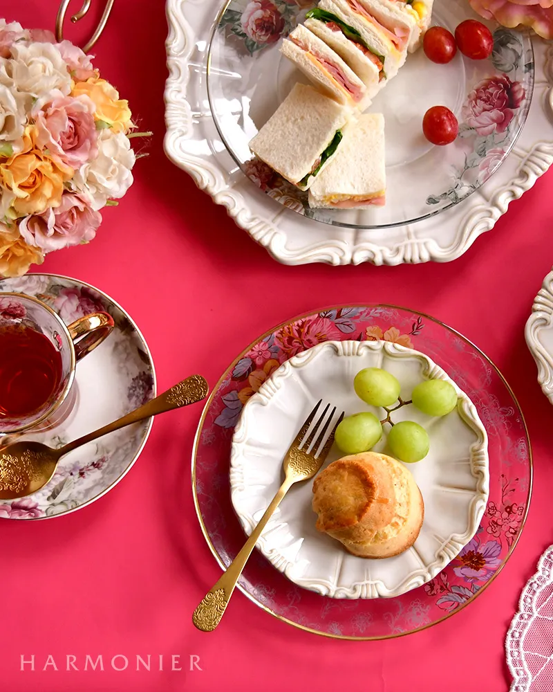 カメリアガラスプレート20cm｜輸入食器・雑貨の通販 | 輸入雑貨の通販