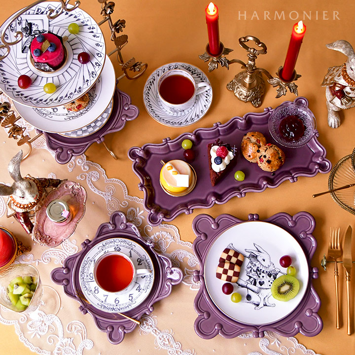 Rory Dobner アリスインワンダーランド 21cmプレート/白うさぎ｜輸入