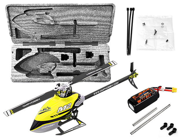 OMPHOBBY デュアルブラシレスダイレクト3D ヘリコプター M2 V2