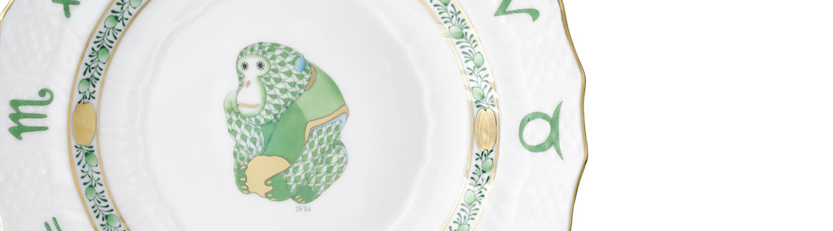 ヴィクトリア・プレーン] 干支小筺・さる