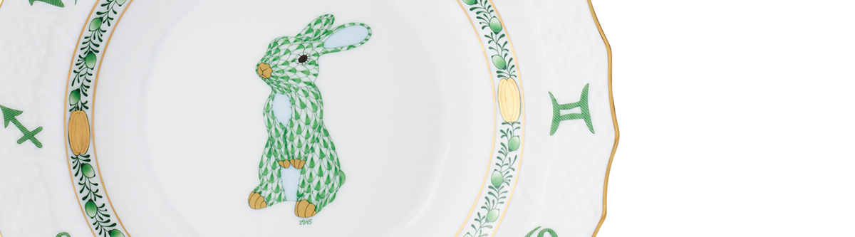 クラブ ヘレンド ジャパン本店限定］干支置物・うさぎ（ゴールド