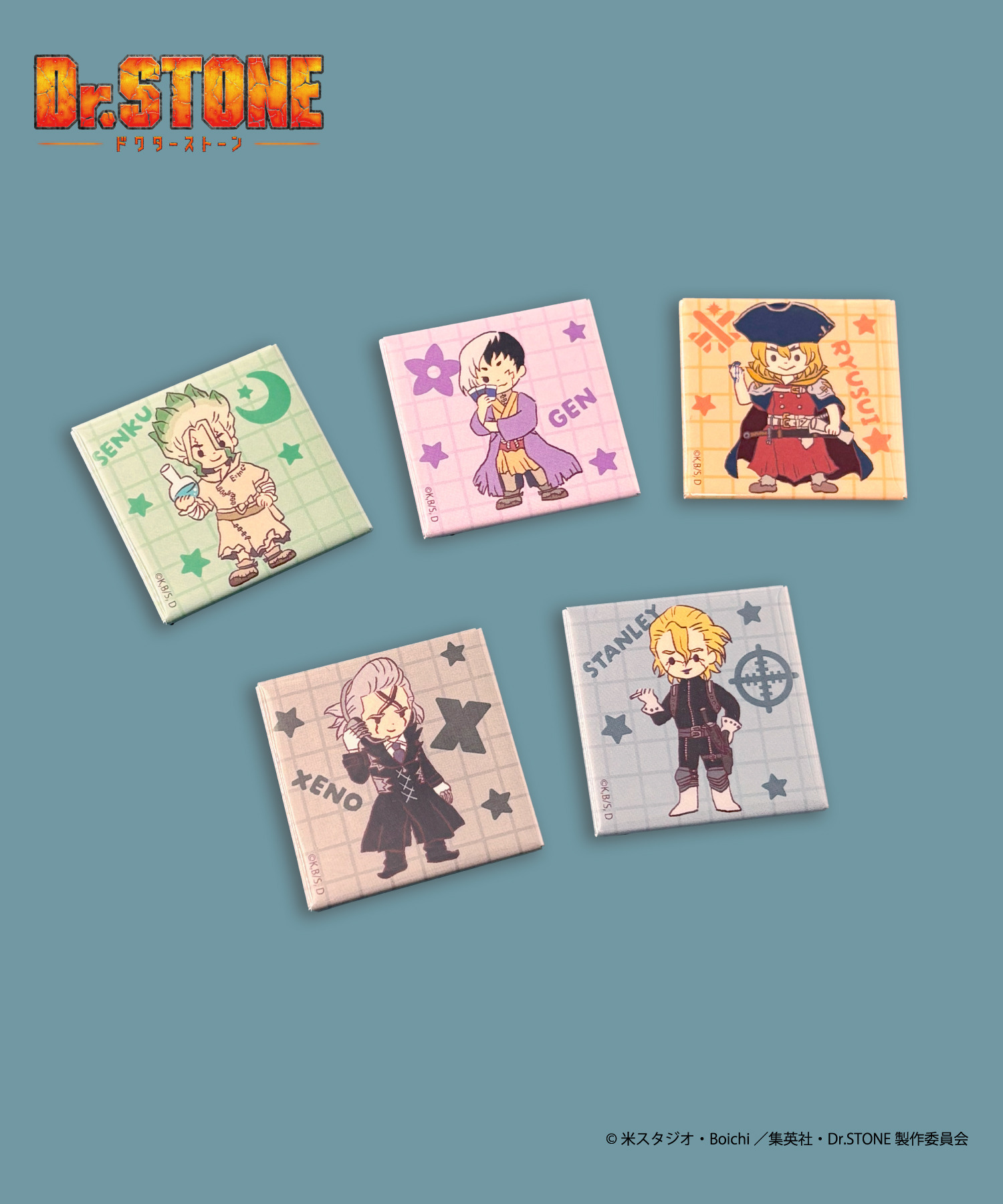 TVアニメ『Dr.STONE』ランダムスクエア缶バッジ｜HICUL ONLINE STORE