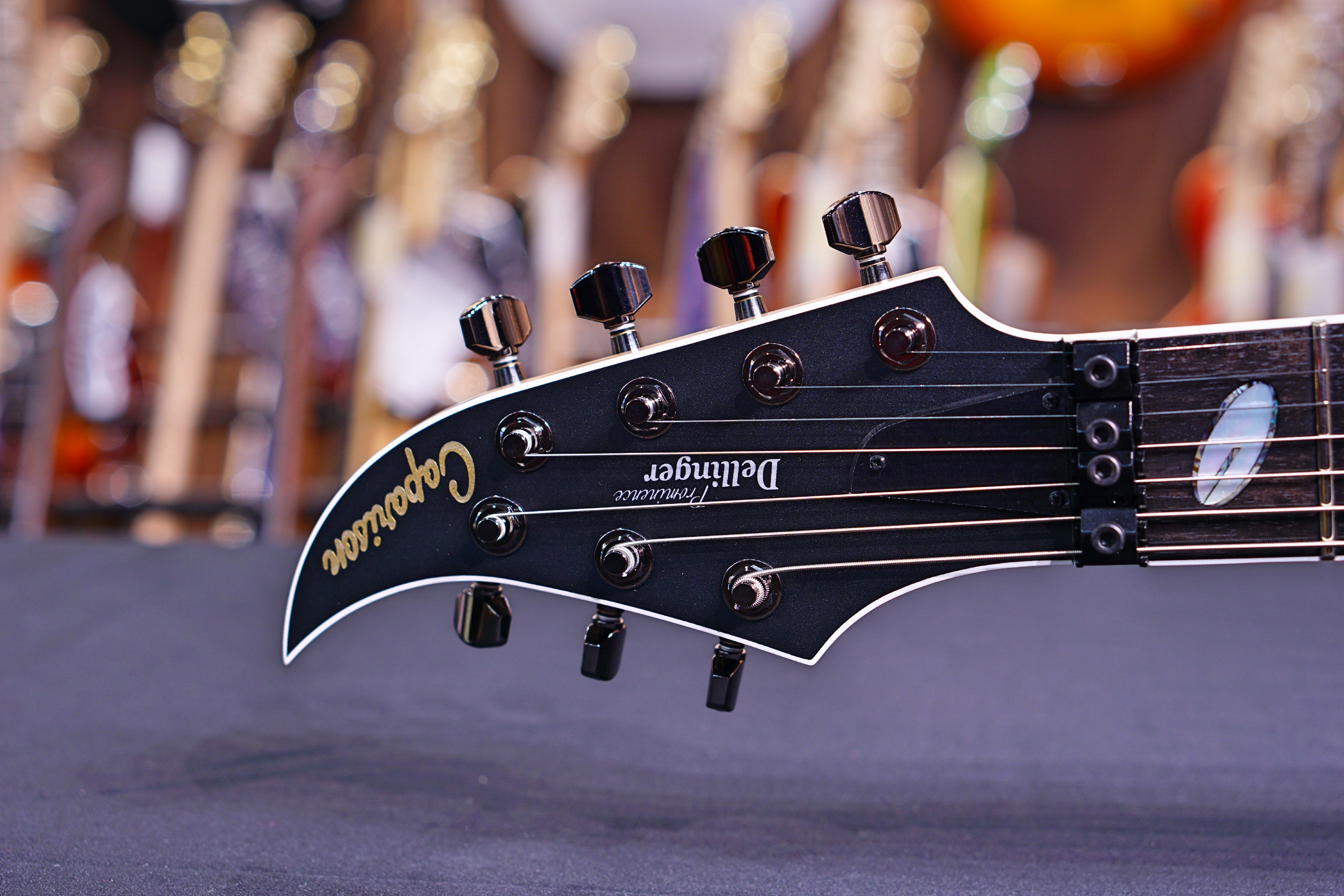 Caparison Dellinger Prominence Trans. Spectrum blue 7 string