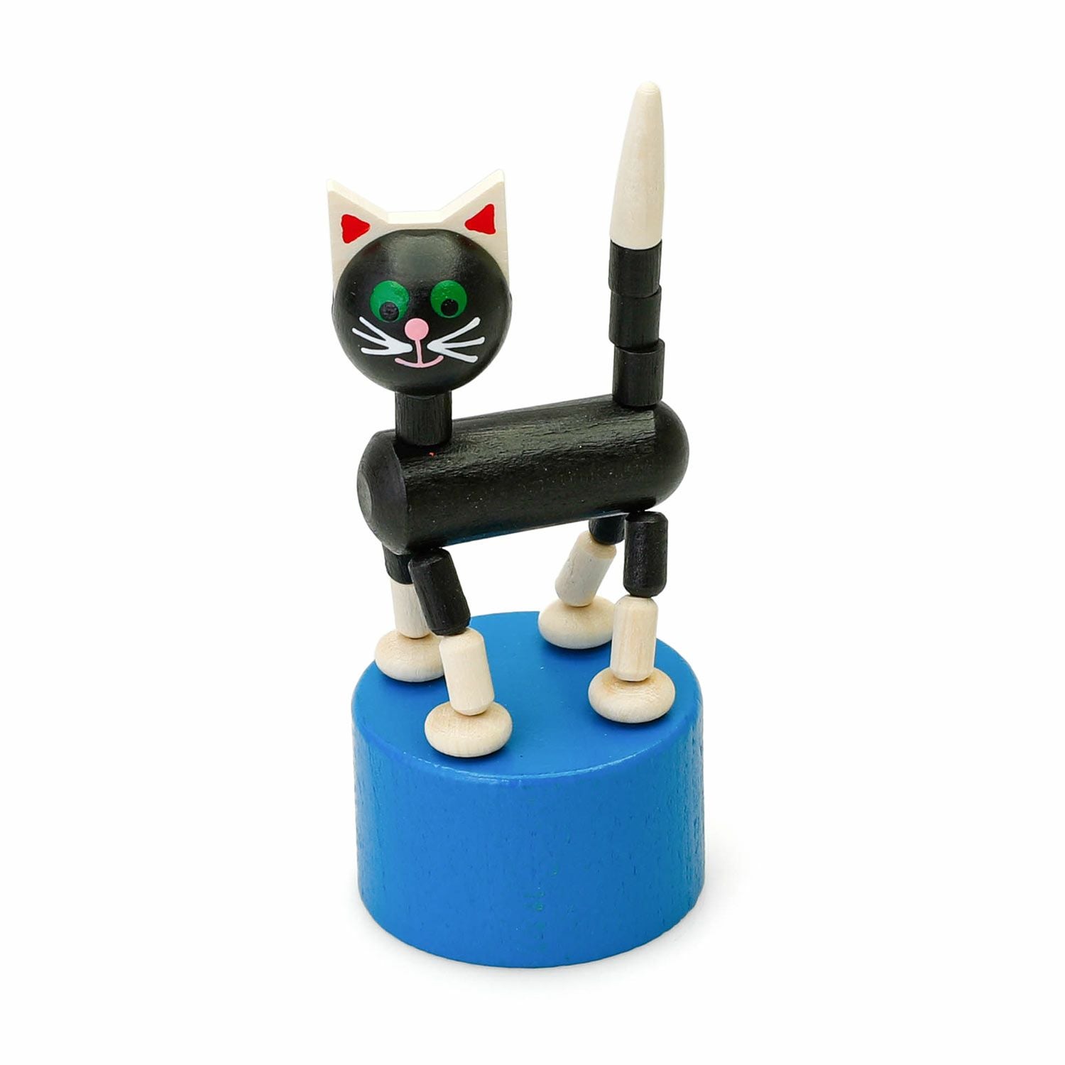 DETOA デトア | Wooden Push Up Toy BLACK CAT プッシュトイ ブラック