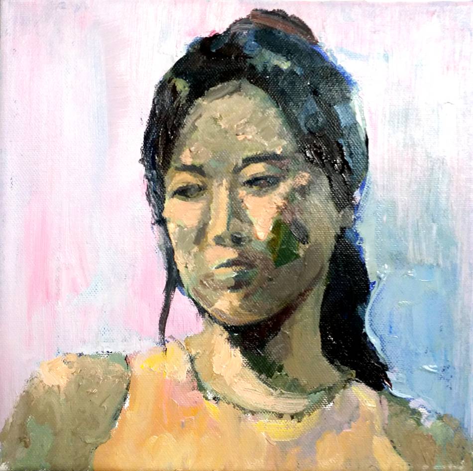 油彩で女性の顔を描く/油絵技法 | HISA GEMMA オンライン絵画教室