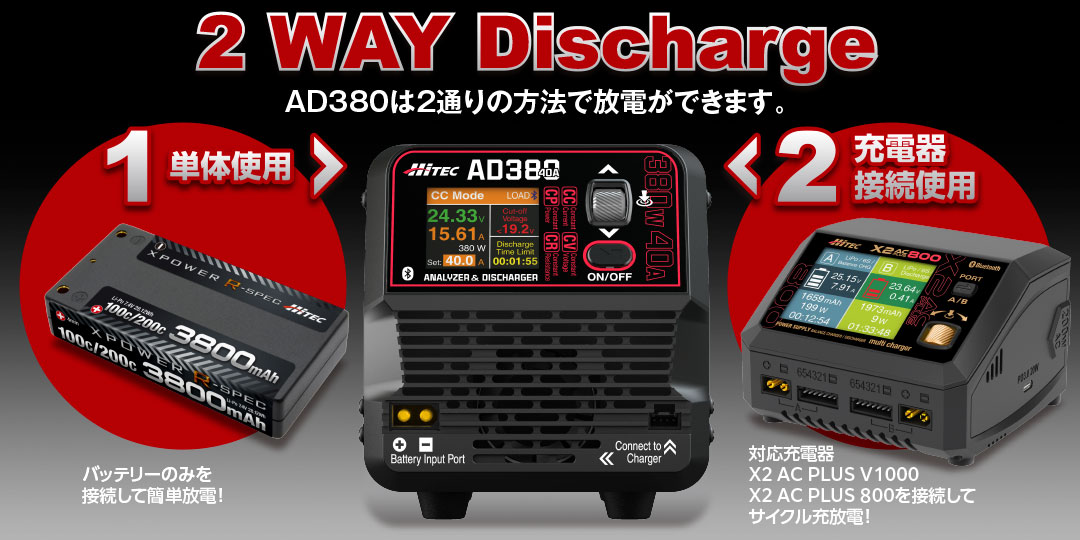 ANALYZER & DISCHARGER AD380 アナライザ ＆ 放電器 ［ AD380