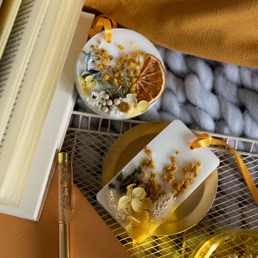 ミモザでつくるアロマワックスサシェ – Craftie Home (クラフティホーム)