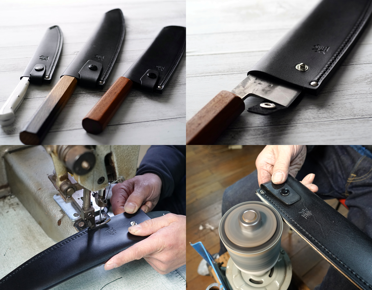 包丁サヤ 手作り革製鞘 ペティナイフ – 堺一文字光秀