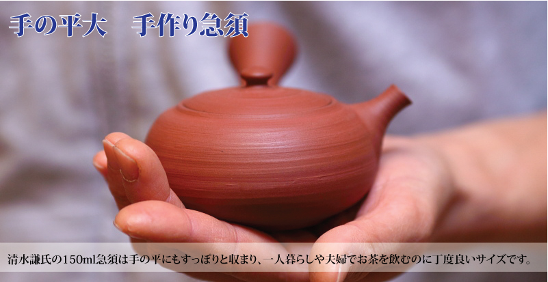 文平窯清水謙 無名異焼急須 お茶専門店HOJO