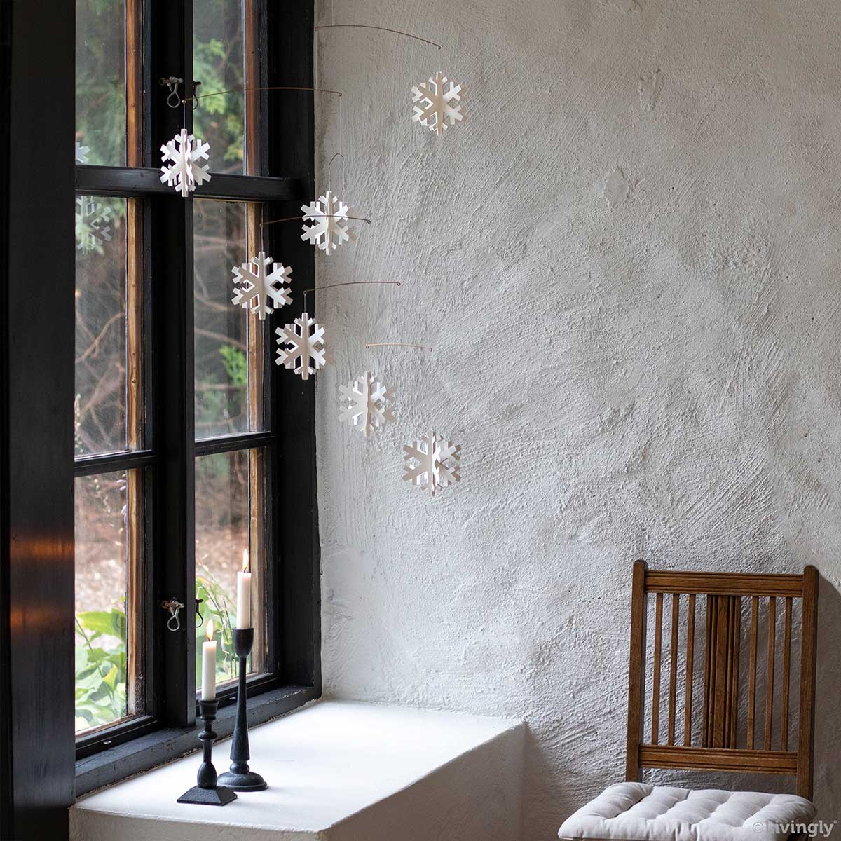 Livingly リビングリー ペーパーモビール ( スノーフレークモビール7
