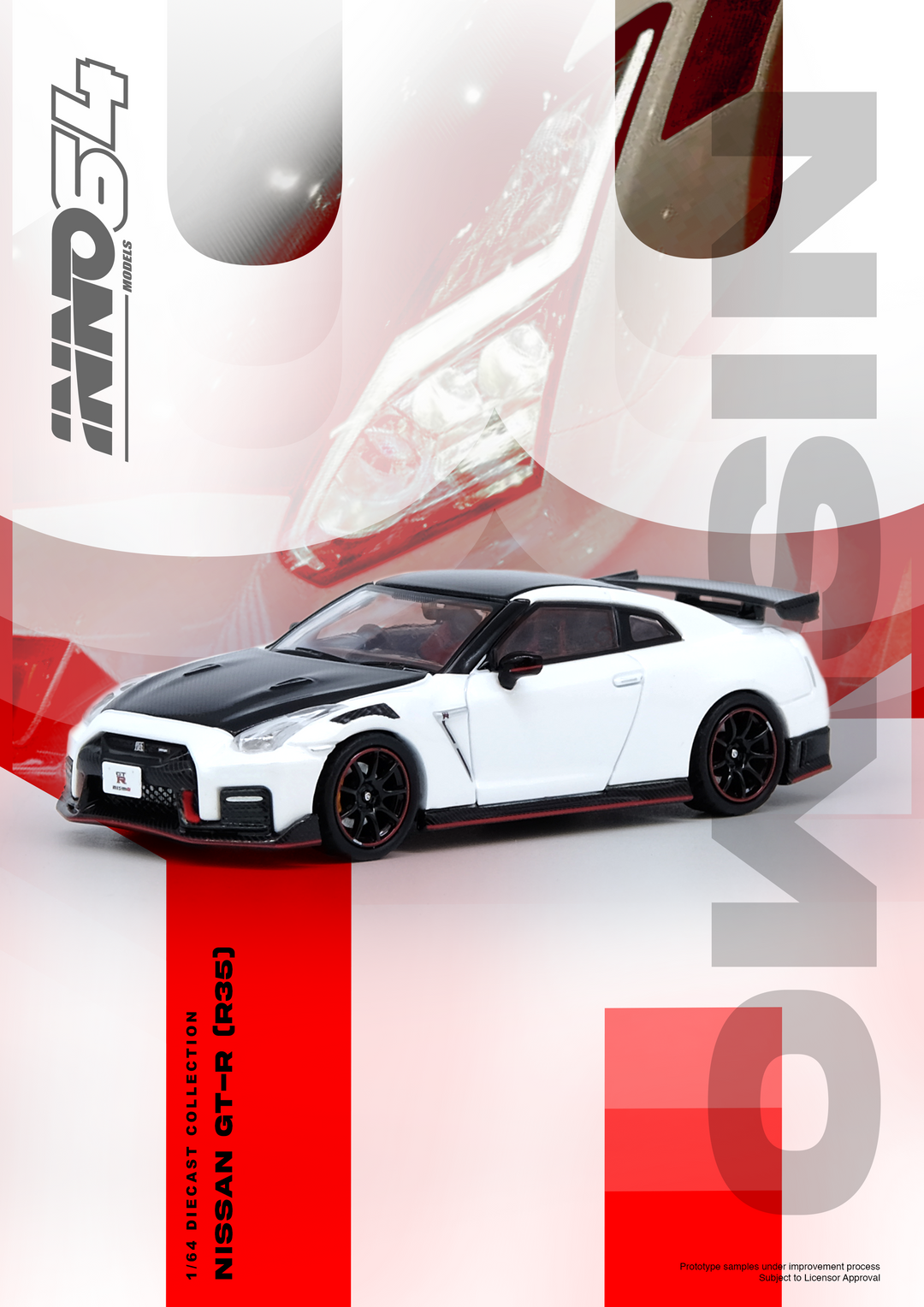 Inno64 1:64 NISSAN GT-R (R35) NISMO White IN64-R35N-WHI – Horizon