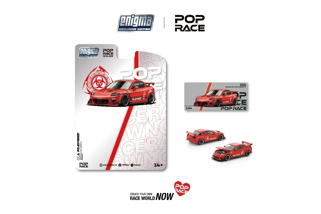 Preorder] POPRACE 1:64 Mazda RX-8 RE-AMEMIYA Red PRE016 – Horizon
