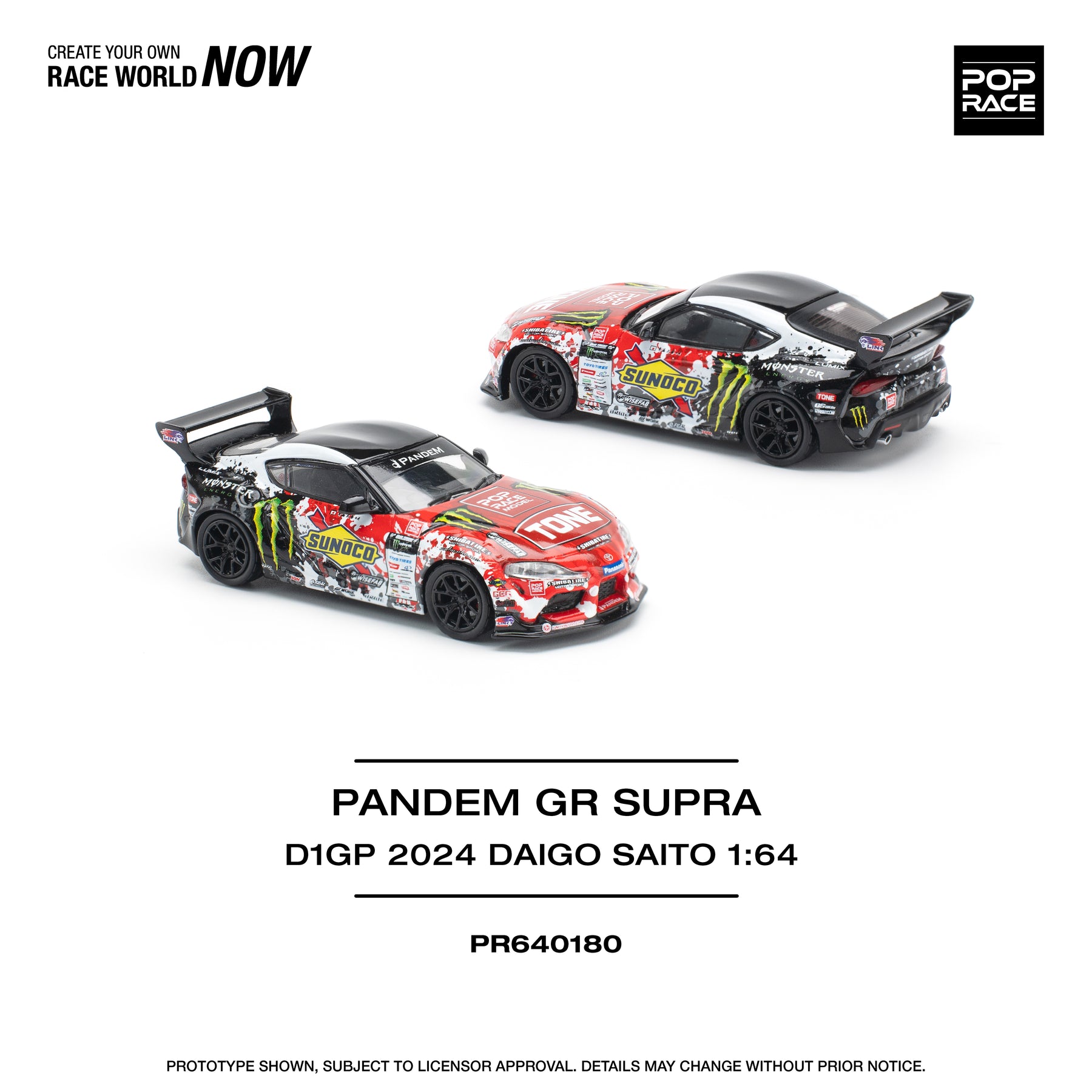 POPRACE 1:64 PANDEM GR SUPRA D1GP 2024 DAIGO SAITO PR640180
