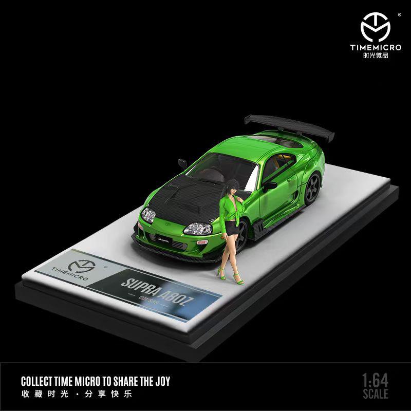 TimeMicro 1:64 Toyota Supra A80Z Green TM64409 – Horizon Diecast
