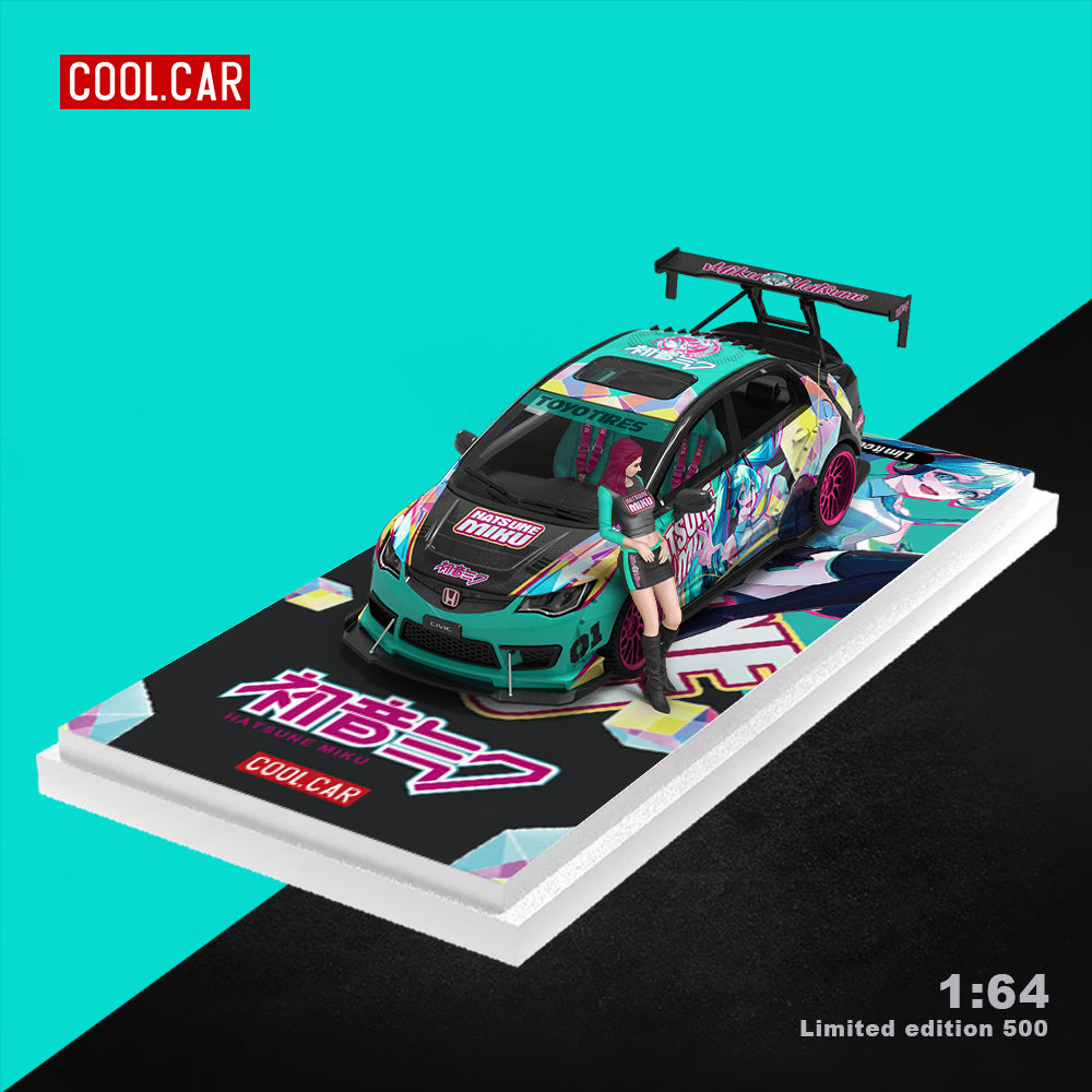 Cool Car 1:64 Honda Civic Hatsune Miku livery (2 Version) CC645722
