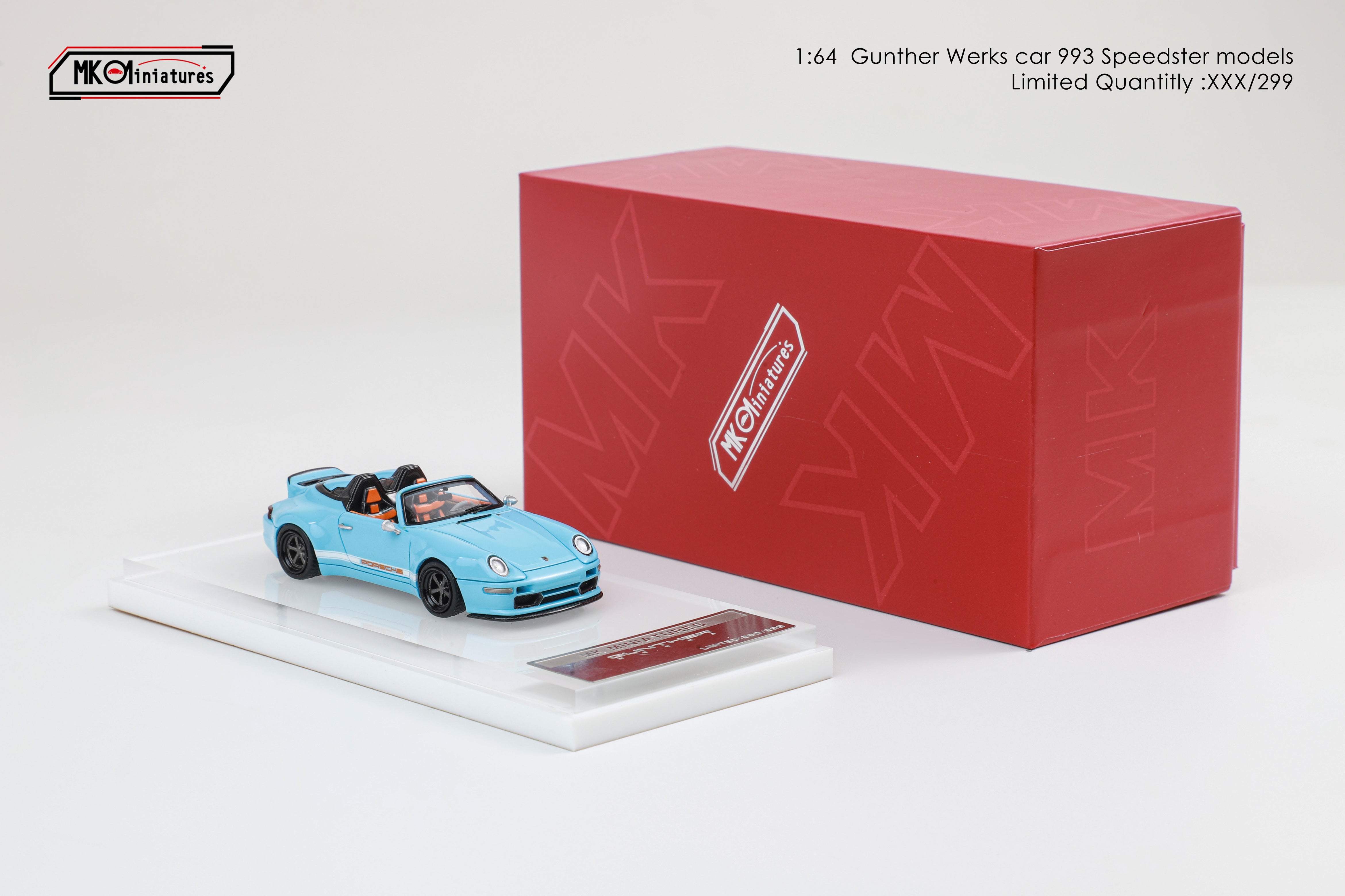 MK Miniatures 1:64 Porsche Gunther Works 993 Convertible 400r