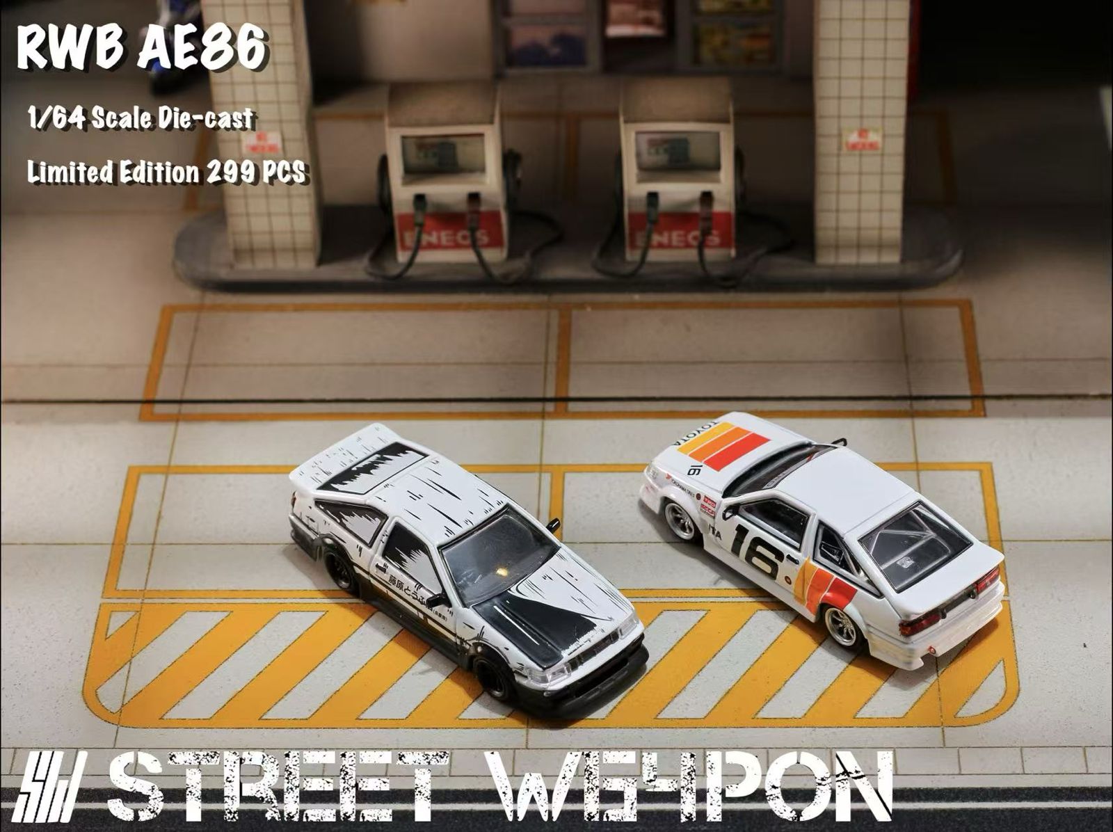Street Weapon 1:64 Toyota Levin AE86 RWB Wide body – Horizon Diecast