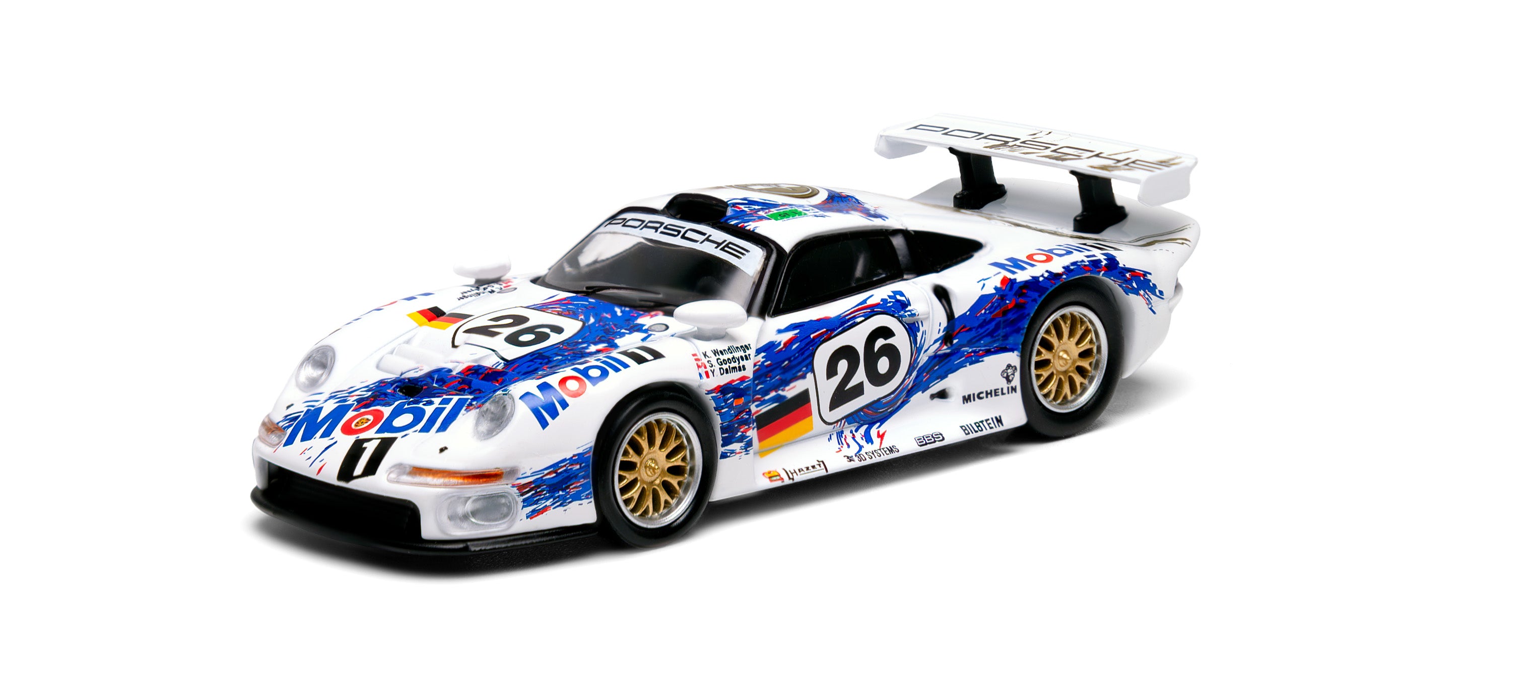 Sparky x Tiny 1:64 Porsche 911 GT1 2-car set 24h Le Mans 1996 #25