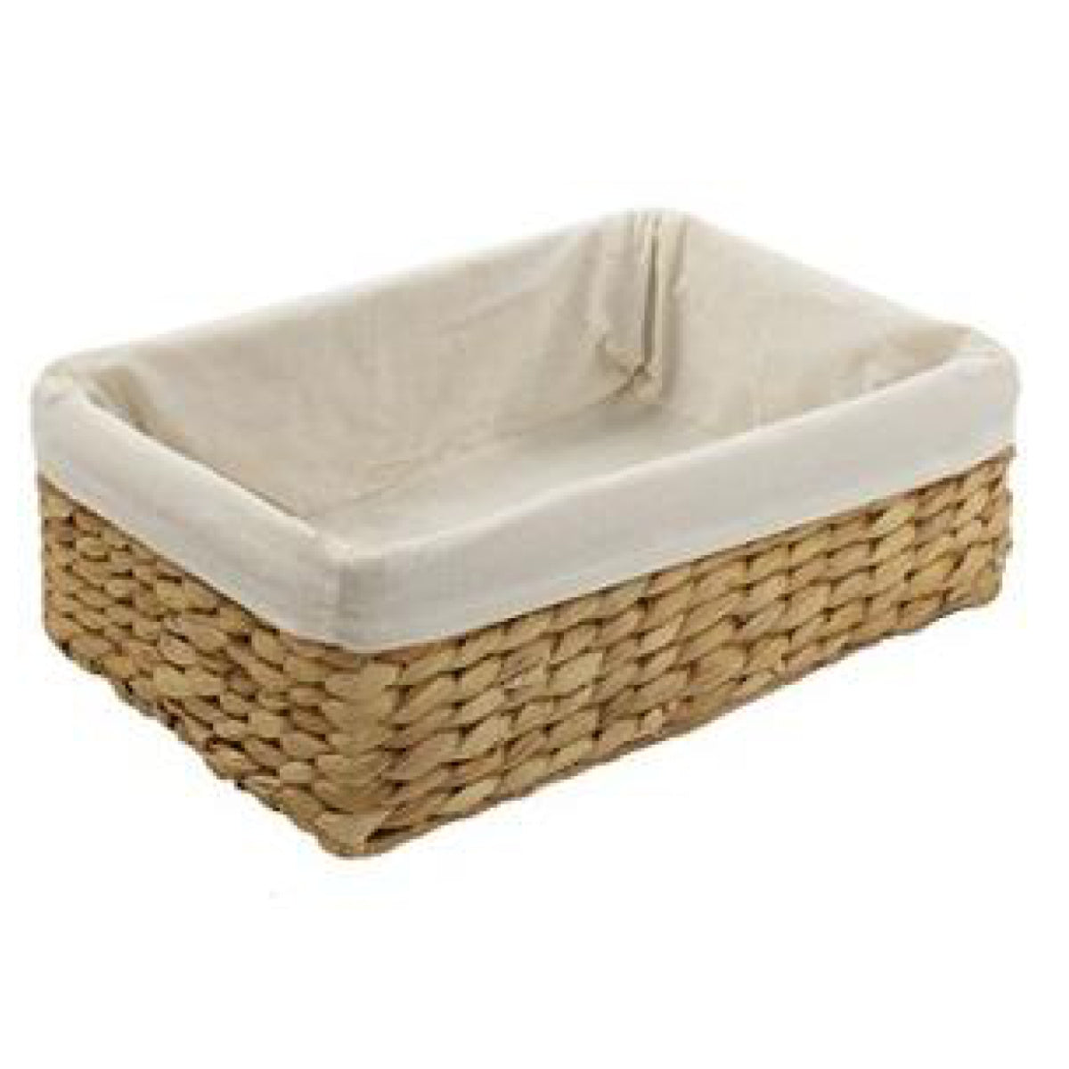 収納ボックス バスケット 内布 約 幅36×奥行26×高さ12cm かご