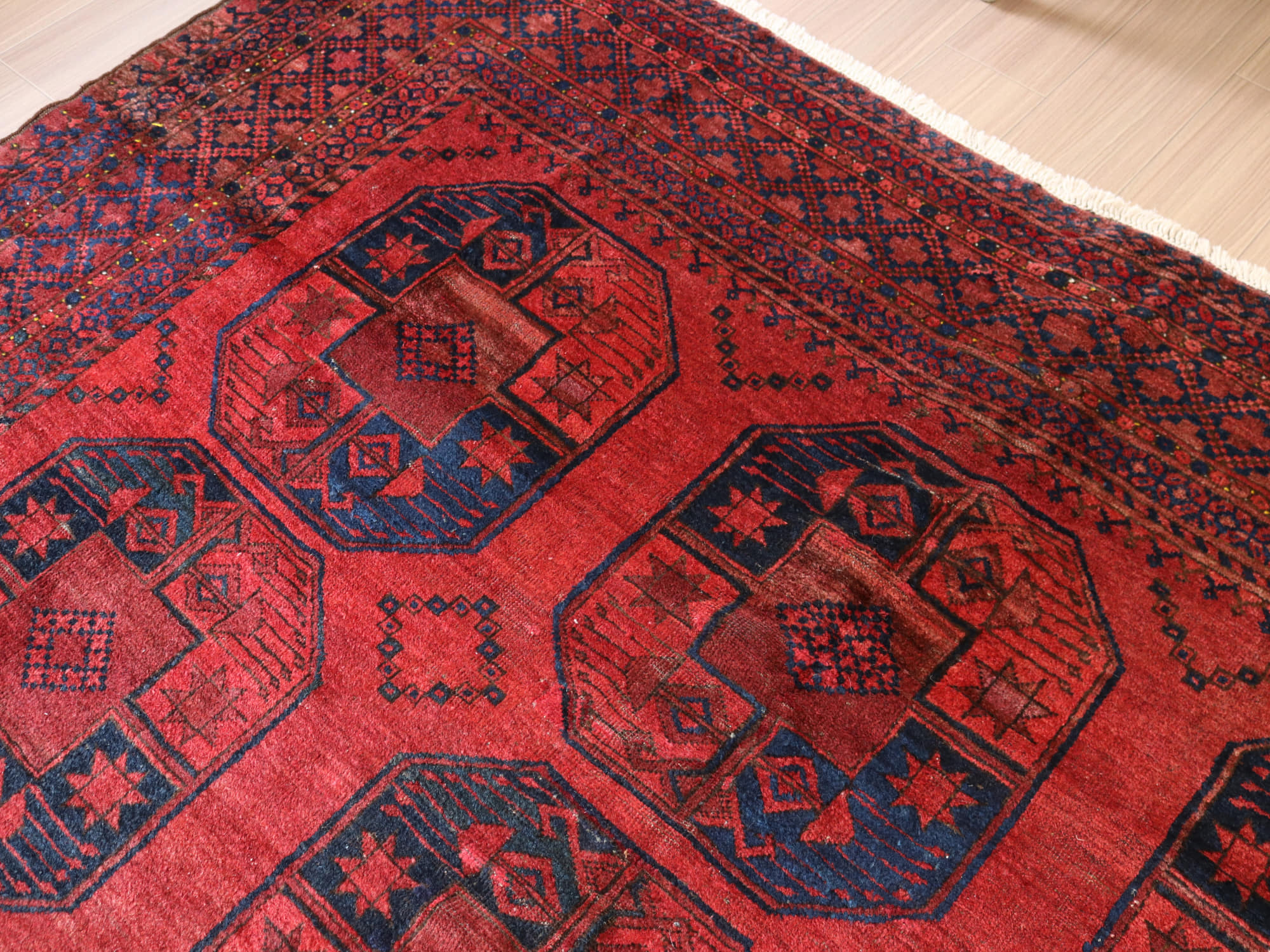 部族絨毯 トライバルラグ ヴィンテージ287×235cm トルクメン エルサリ