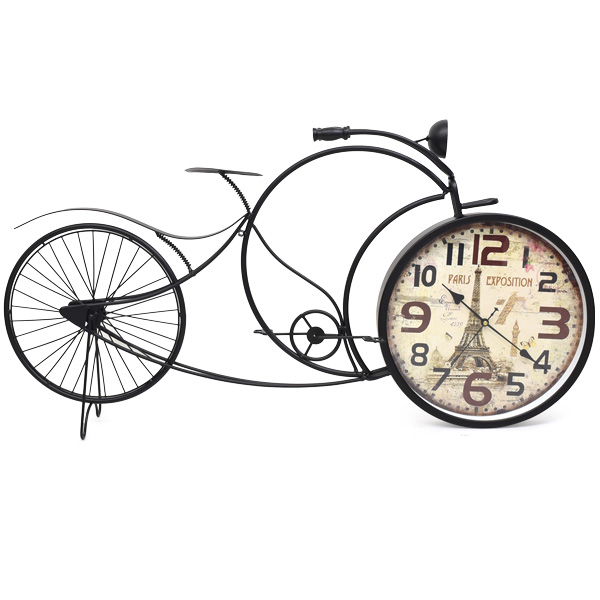 置き時計 95cm ビッグサイズ ビンテージ風 自転車デザイン 置時計