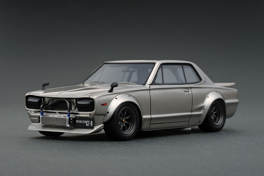IG0170 1/43 Nissan Skyline 2000 GT-R (KPGC10) Semi Works Silver