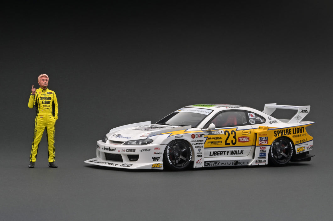 IG2920 LB-Super Silhouette S15 SILVIA White/Yellow With Mr. Hibino