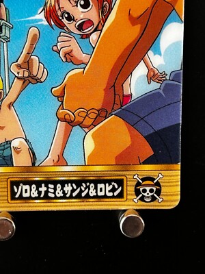 Zoro Nami Sanji Robin ONE PIECE Plastic Card BANDAI #198 Japanese
