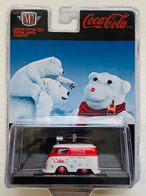 M2 Machines - Christmas - COCA COLA - 1960 VW DELIVERY VAN - New