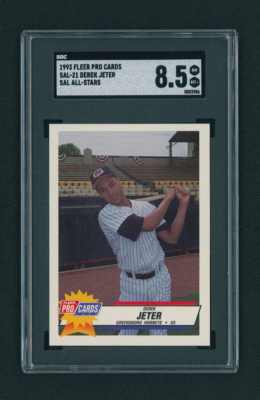 1993 Fleer Pro Cards SAL 21 Derek Jeter ROOKIE CARD RC All Stars