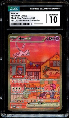 CGC 10 GEM MINT Mew Ex SVP053 ALTERNATE ART HOLO 151 UPC PROMO