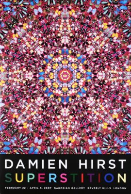 DAMIEN HIRST: Superstition (Butterflies) 2007 Exhibition Poster 39