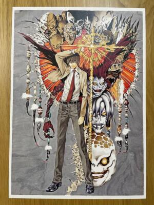 N Death Note Reproduction Manuscript Original Art Color Kira | eBay
