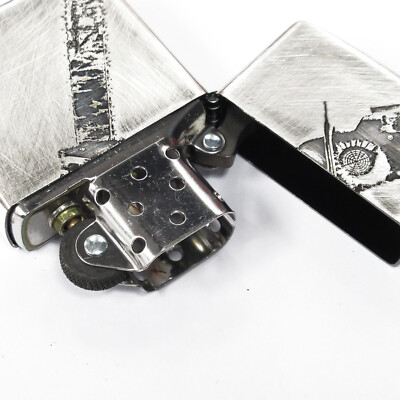 Zippo BIOHAZARD RE:4 Both Chainsaw Man Used Finish Vintage Feeling